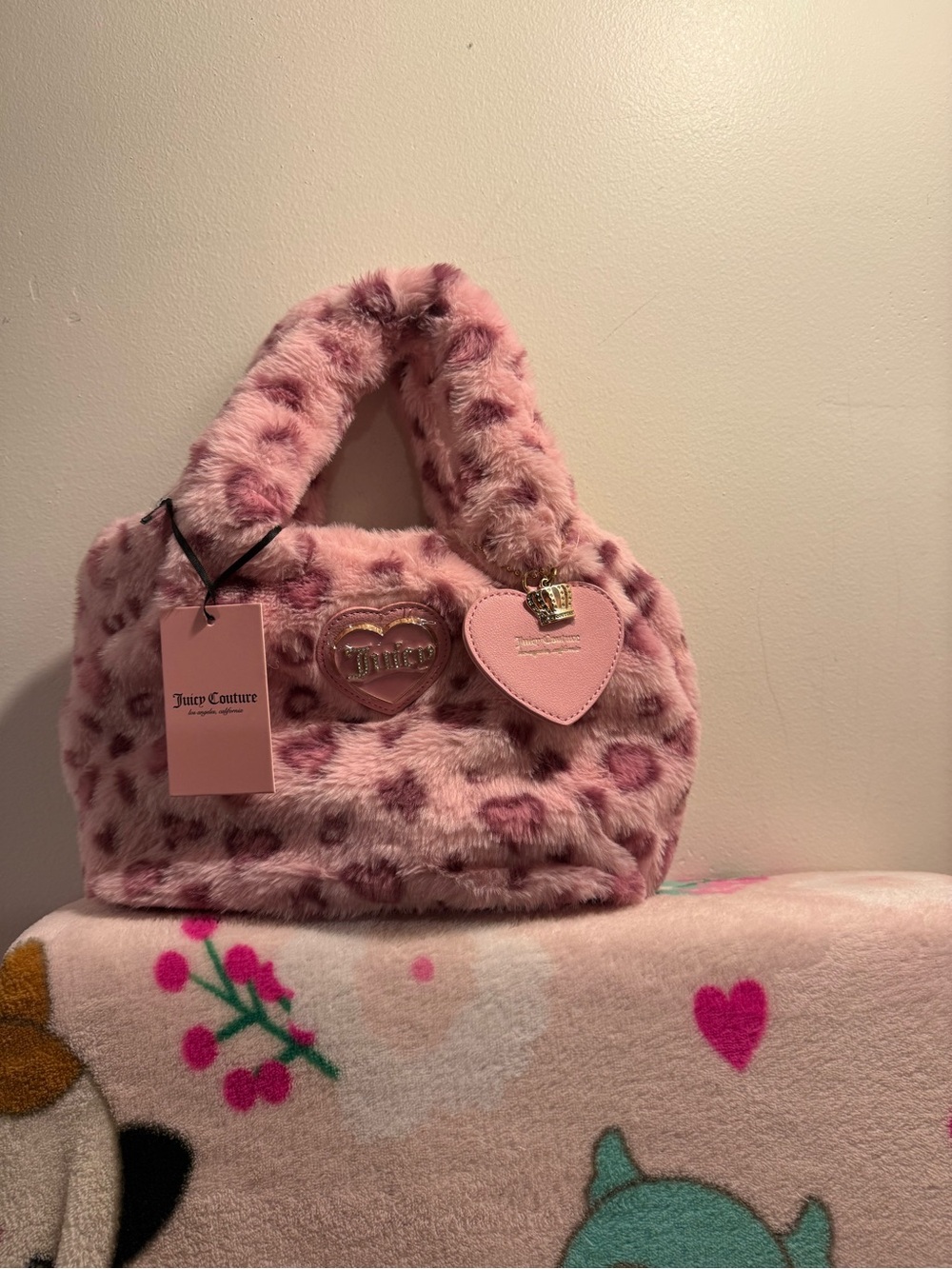 VIRAL NWT Juicy Couture Pink Leopard Mini Tote Bag